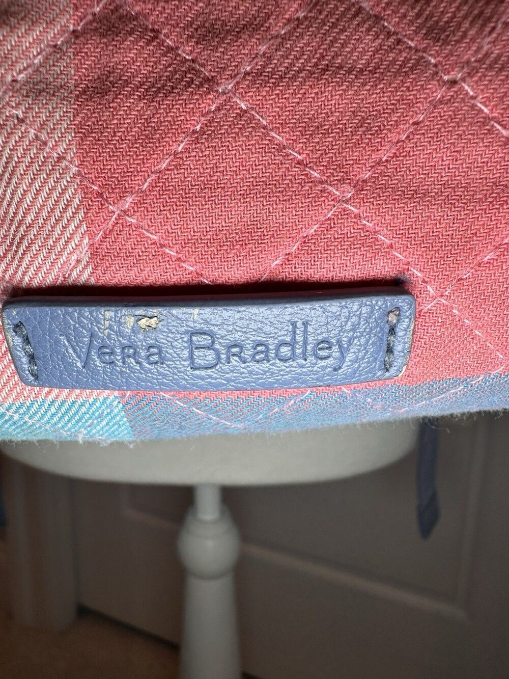 Vera Bradley Pastel Plaid Quilted Backpack - Blue, Pink, Green, Yellow - Picture 2 of 16